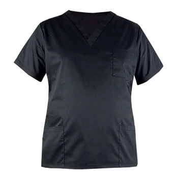 Komplet medyczny elastyczny męski czarny roz. 3XL – komplet medyczny – strój medyczny - dodatkowe zdjęcie
